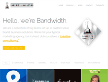 Tablet Screenshot of bandwidthmktg.com